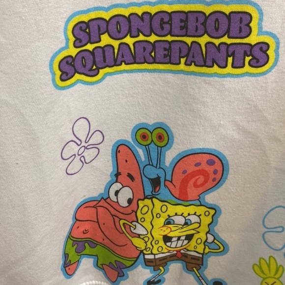 SpongeBob Nickelodeon Cartoon Sweatshirt Size Medium Unisex Patrick Squidward - Picture 4 of 9